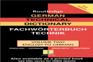 German Technical Dictionary Volume2 English-German